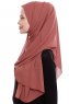 Yara - Clay Practical One Piece Crepe Hijab