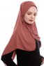 Yara - Clay Practical One Piece Crepe Hijab
