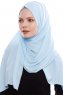 Yara - Light Blue Practical One Piece Crepe Hijab