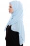 Yara - Light Blue Practical One Piece Crepe Hijab