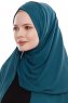 Yara - Dark Green Practical One Piece Crepe Hijab