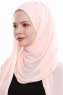 Yara - Pink Practical One Piece Crepe Hijab