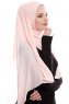 Yara - Pink Practical One Piece Crepe Hijab