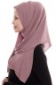Yara - Rose Pink Practical One Piece Crepe Hijab