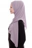 Yara - Stone Grey Practical One Piece Crepe Hijab