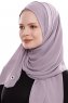 Yara - Stone Grey Practical One Piece Crepe Hijab