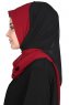 Ylva - Bordeaux & Black Practical Chiffon Hijab