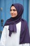 Zahra - Plum Crepe Hijab - Mirach