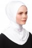 Zeliha - White Practical Viskos Hijab