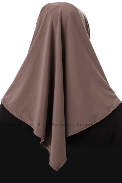 Esma - Dark Taupe Amira Hijab - Firdevs