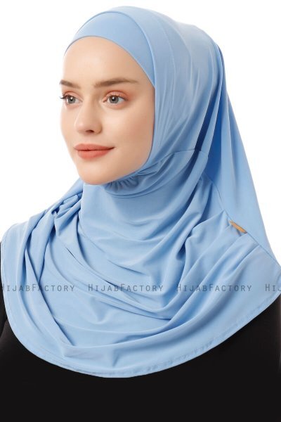 Esma - Light Blue Amira Hijab - Firdevs