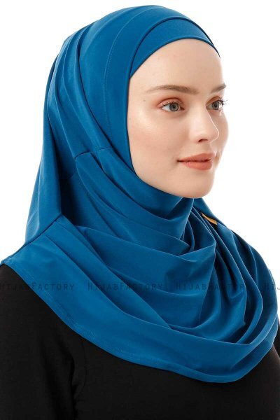 Esma - Petrol Blue Amira Hijab - Firdevs