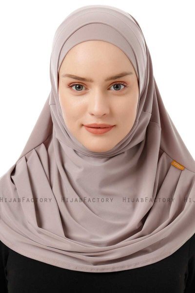 Esma - Stone Grey Amira Hijab - Firdevs