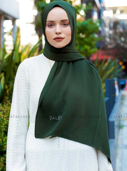 Emira - Dark Green Hijab - Sal Evi