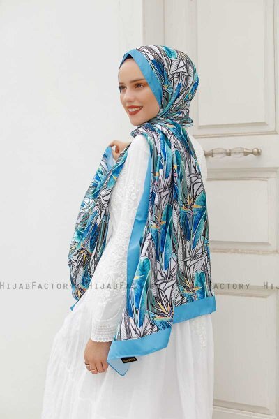 Lily Patterned Twill Hijab - Sal Evi