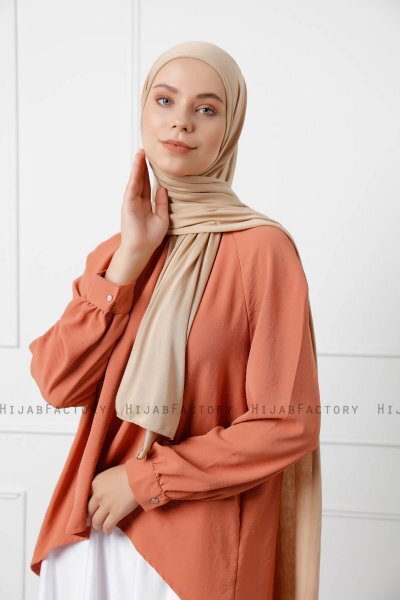 Sibel - Beige Jersey Hijab