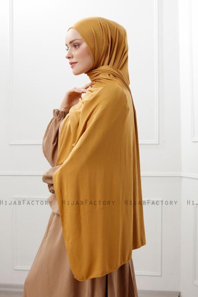 Sibel - Mustard Jersey Hijab