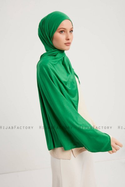 Sibel - Green Jersey Hijab