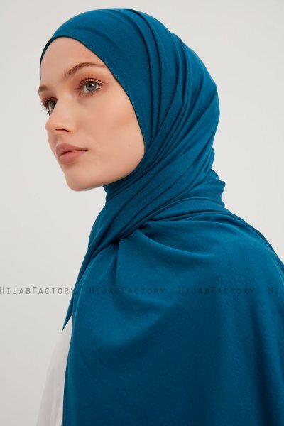 Sibel - Ocean Blue Jersey Hijab