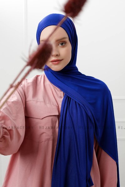 Sibel - Blue Jersey Hijab