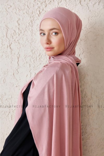 Sibel - Dusty Pink Jersey Hijab