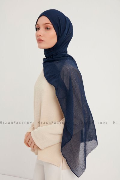 Afet - Navy Blue Comfort Hijab