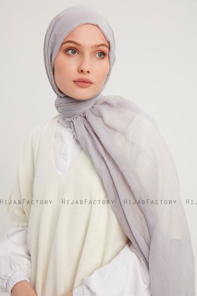 Afet - Light Grey Comfort Hijab