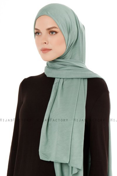 Seda - Green Jersey Hijab - Ecardin