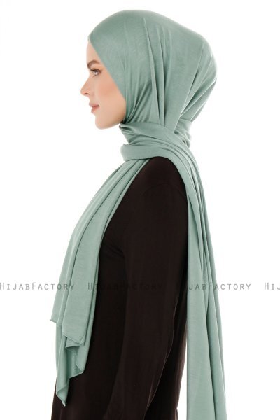 Seda - Green Jersey Hijab - Ecardin