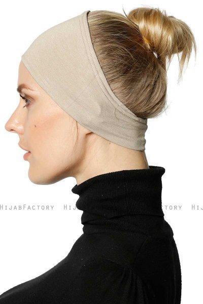 Cemre - Light Taupe Bandana Underscarf