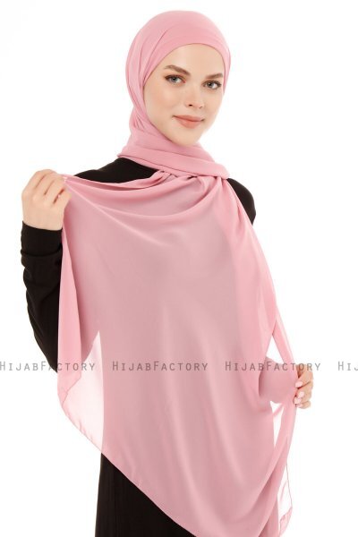 Derya - Dark Pink Practical Chiffon Hijab