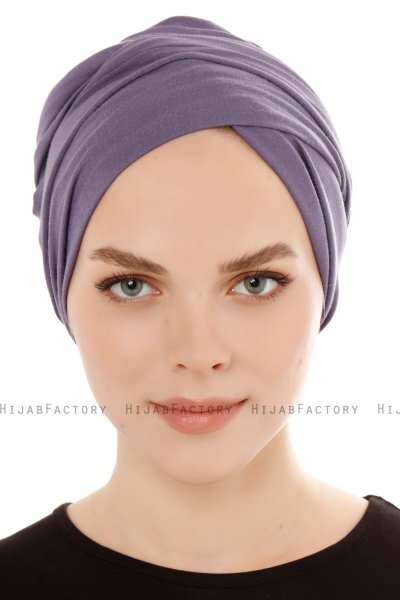 Belinay - Dark Purple Turban - Ecardin