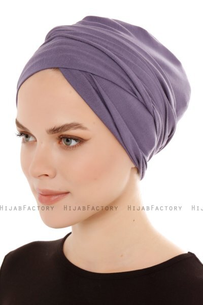 Belinay - Dark Purple Turban - Ecardin