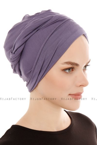 Belinay - Dark Purple Turban - Ecardin