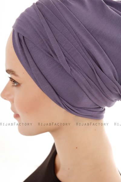 Belinay - Dark Purple Turban - Ecardin