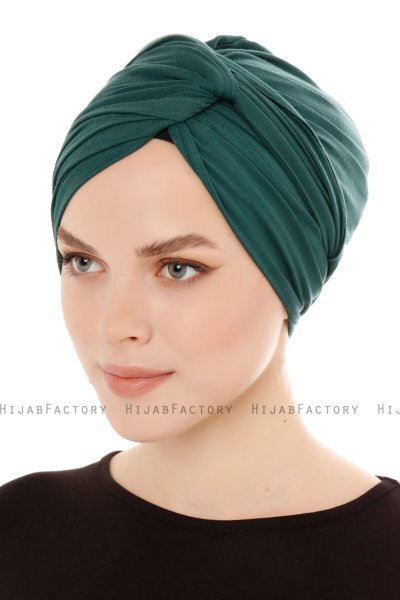 Belinay - Dark Green Turban - Ecardin