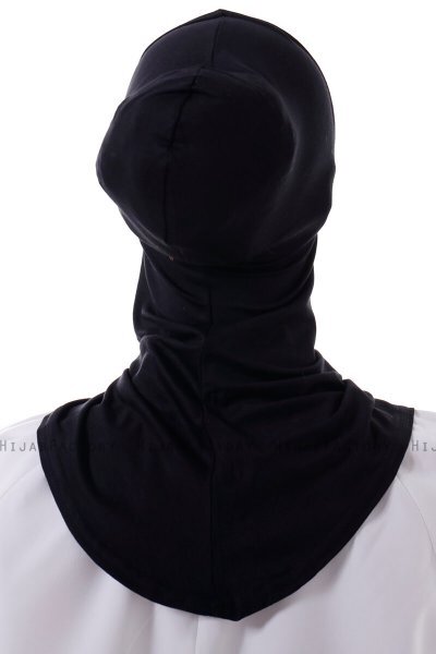 Damla - Black Ninja Hijab Mask Underscarf