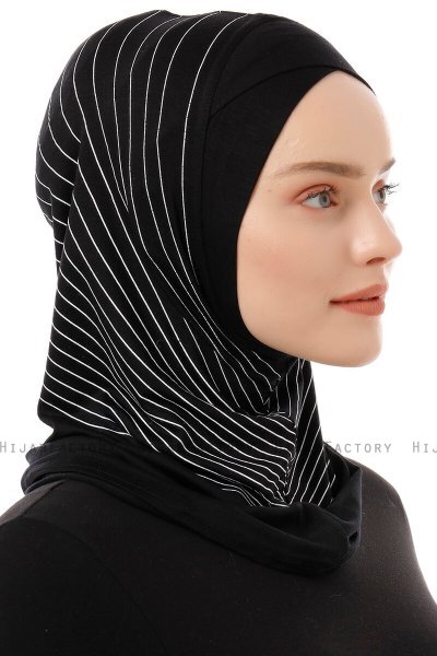 Babe Cross - Black & White One-Piece Al Amira Hijab