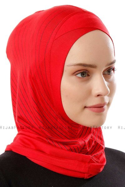 Babe Cross - Red One-Piece Al Amira Hijab