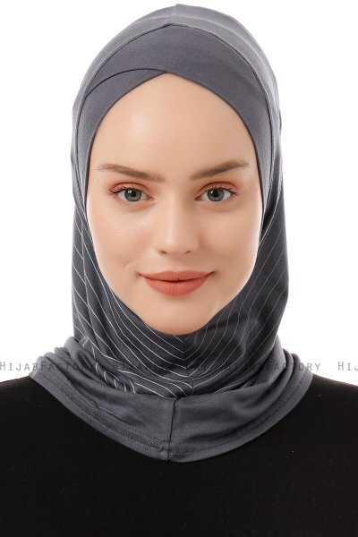 Babe Cross - Dark Grey One-Piece Al Amira Hijab