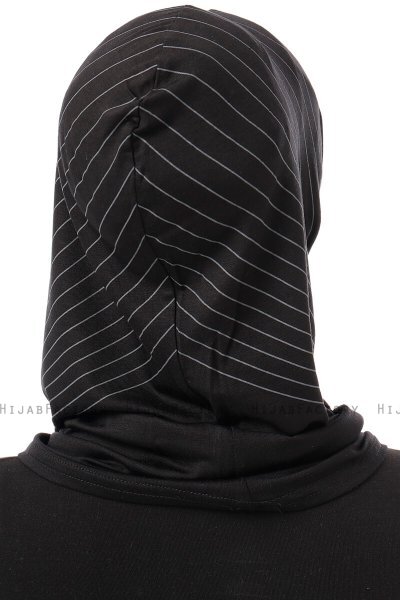 Babe Plain - Black & Light Grey One-Piece Al Amira Hijab