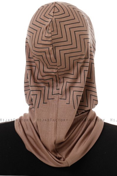 Silva Cross - Dark Taupe One-Piece Al Amira Hijab