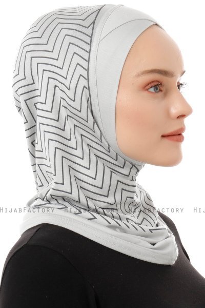 Silva Cross - Light Grey One-Piece Al Amira Hijab