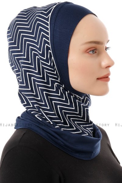 Silva Plain - Navy Blue One-Piece Al Amira Hijab