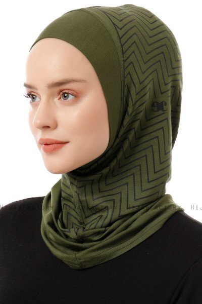 Silva Plain - Khaki One-Piece Al Amira Hijab