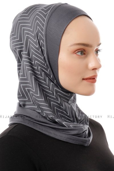 Silva Plain - Dark Grey One-Piece Al Amira Hijab