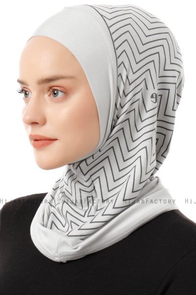 Silva Plain - Light Grey One-Piece Al Amira Hijab