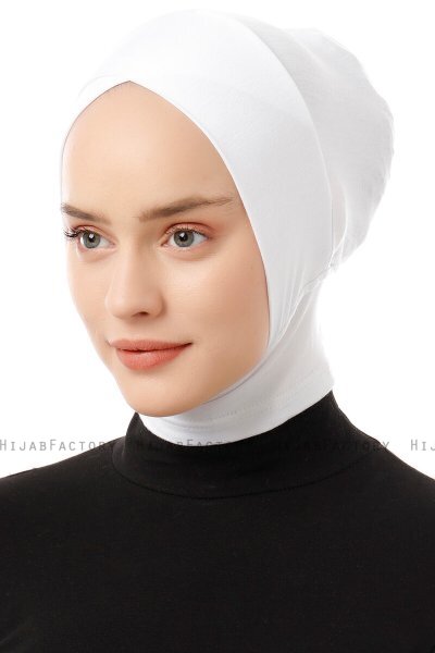 Elnara - Creme Cross Hijab Underscarf