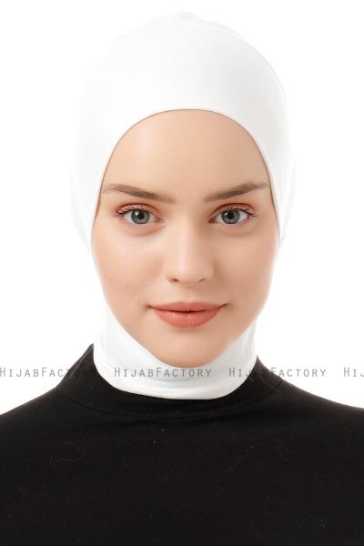 Elnara - Creme Plain Hijab Underscarf