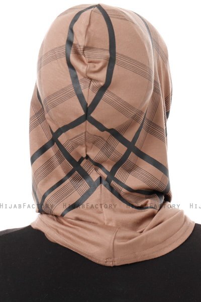 Ekose Plain - Dark Taupe One-Piece Al Amira Hijab